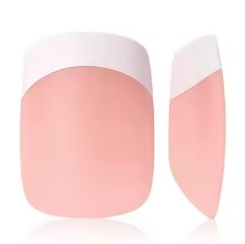 🍒🍒 30 Pieces Pink and White Press On Nail Set